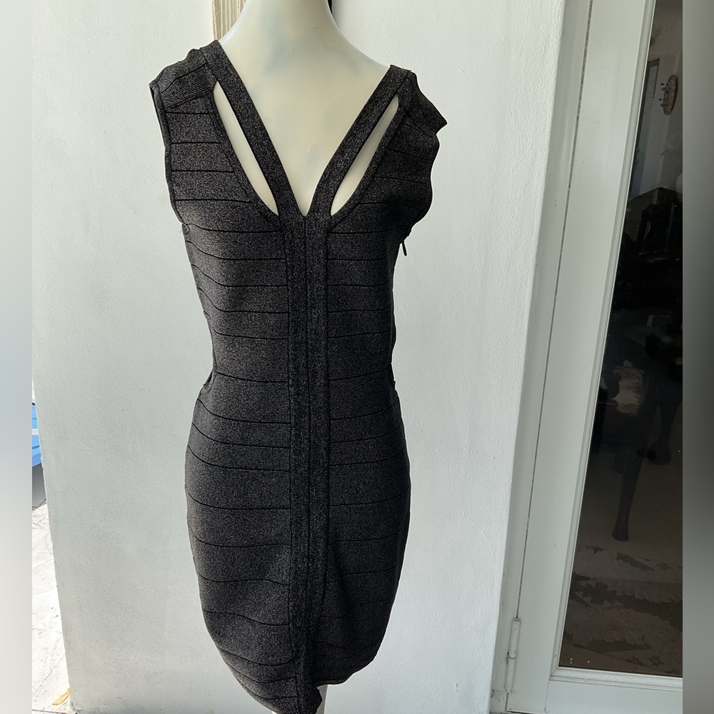 Wow Couture Gray bandage dress Size L mini